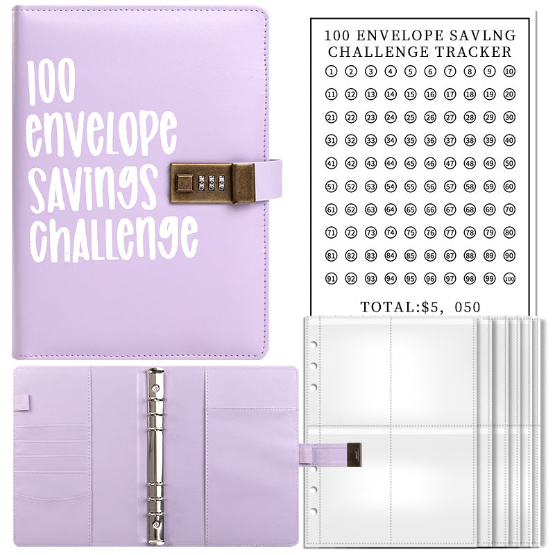 Couple's 100-day Challenge Envelope Budget Notebook